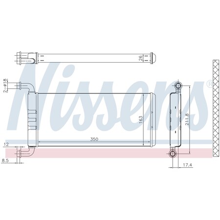 Nissen Heater Core, 72041 72041